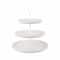 13.5" White 3-Tier Ceramic Cake Stand by Celebrate It™